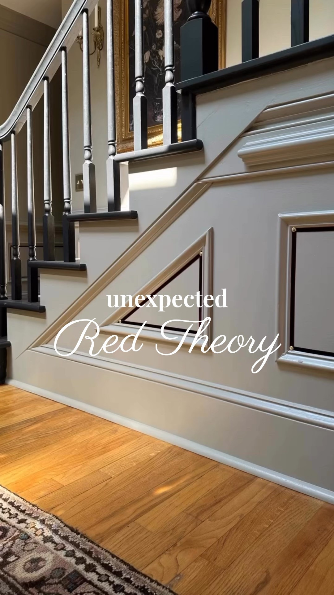 Have you heard of the Unexpected Red Theory? It’s the idea that adding a touch of red — even when it doesn’t “match” — instantly makes a space feel more intentional and elevated.
I added my own spin with deep burgundy velvet ribbon inside our entryway molding, finished with brass tacks on the corners. Subtle, rich, and a little moody… just how I like it. ✨

#LTKStyleTip #LTKHome