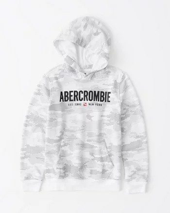 logo hoodie | abercrombie kids US
