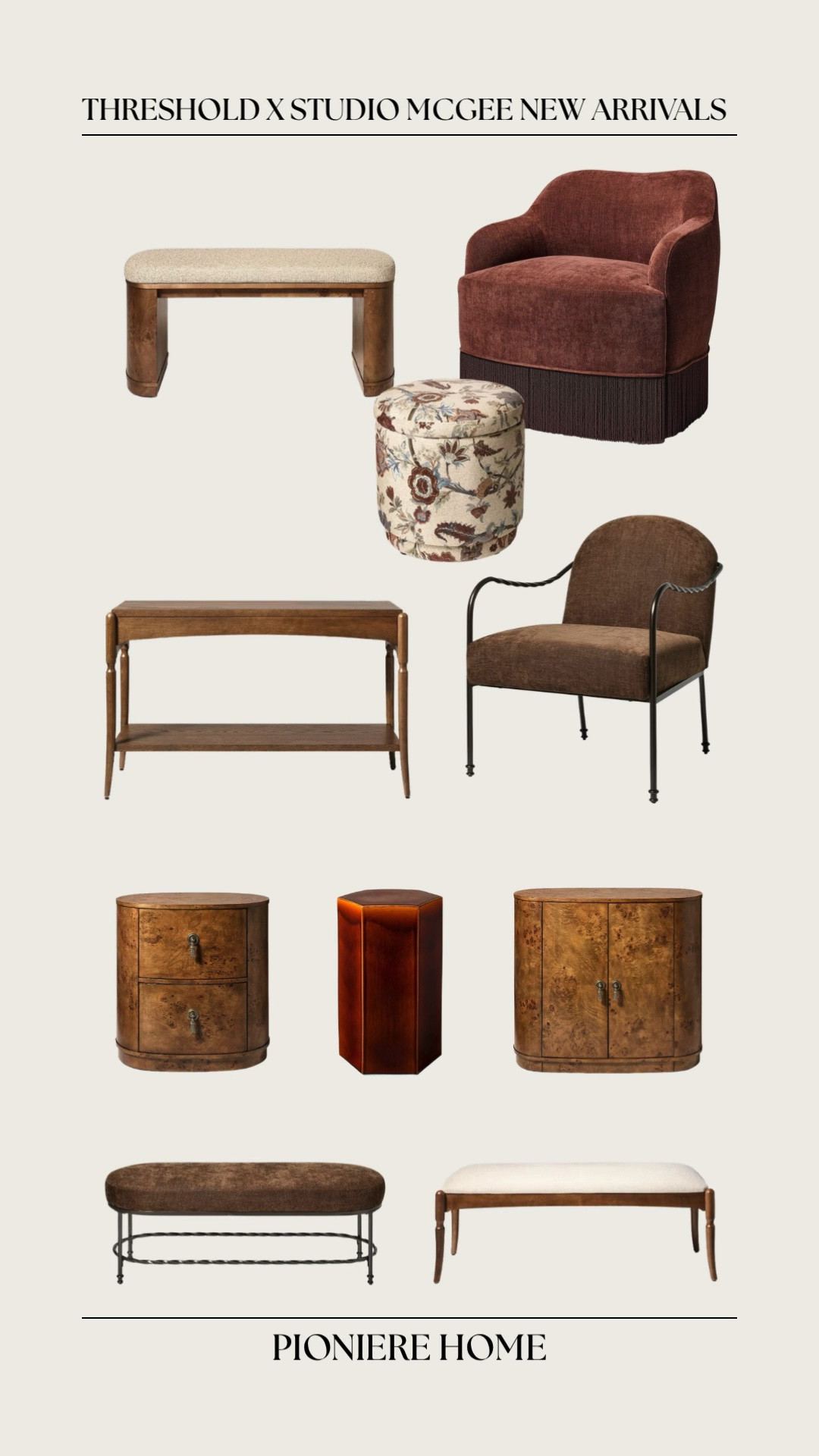 Threshold x studio McGee new arrivals. New furniture, Burl wood furniture, benches, accent chair, accent cabinets, affordable furniture finds, designer look for less

#LTKSeasonal #LTKHome #LTKdayinmylife