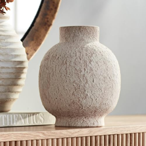 Studio 55D Gavora 9 3/4" High White with Rust Antique Decorative Vase | Amazon (US)