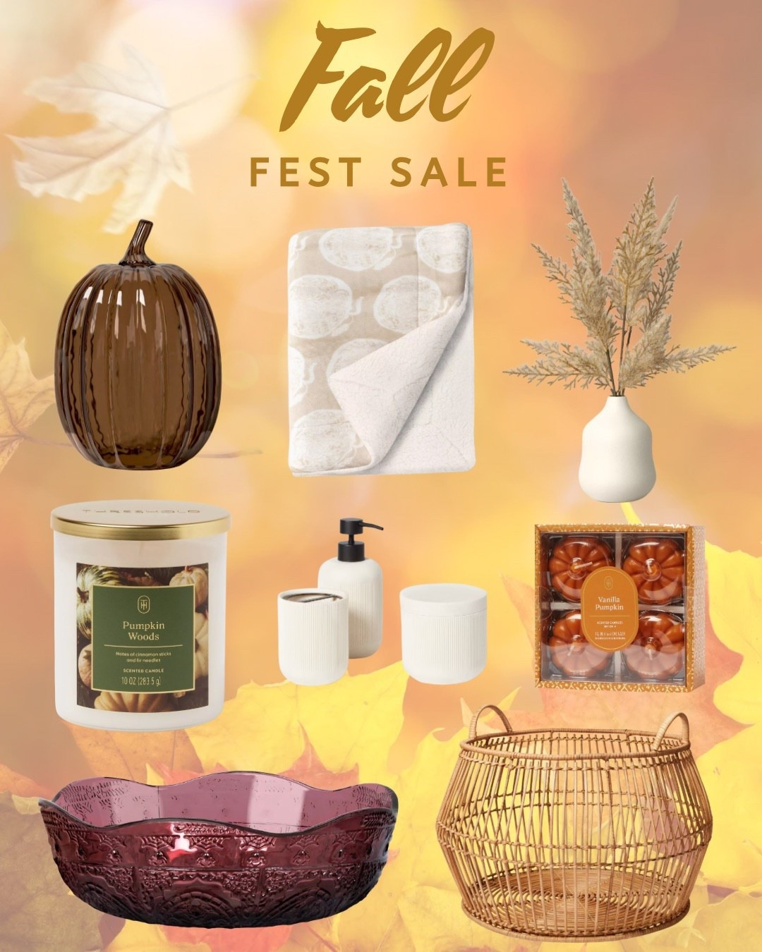 Targets Fall Fest Sale - Save $10 when you spend $40 on Threshold home items! Ends 9/27

#LTKSeasonal #LTKFallSale #LTKHome