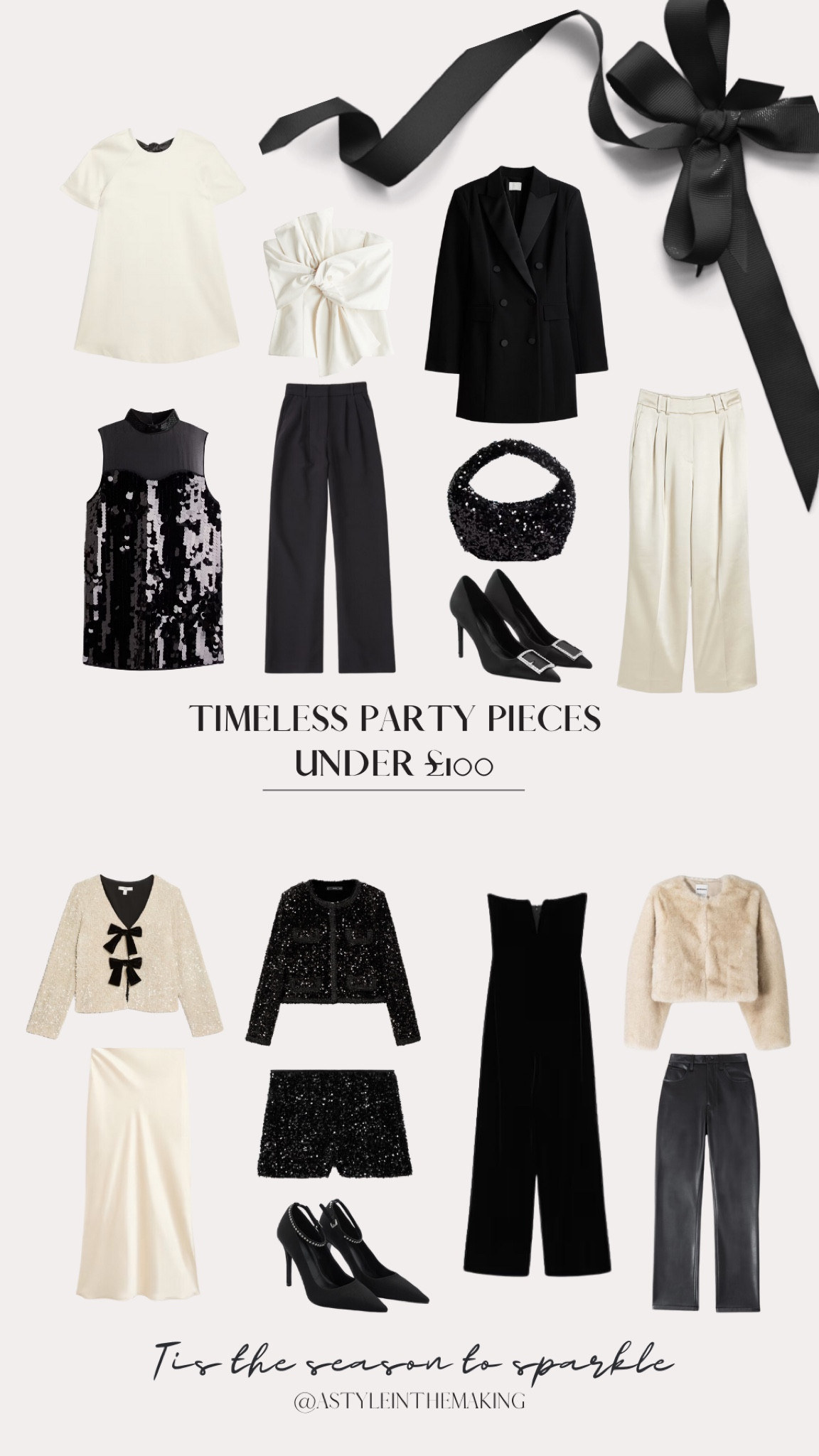 Timeless party pieces under £100 

Partywear, sequins, party season, velvet, party outfits 

#LTKuk #LTKwinter #LTKpartywear