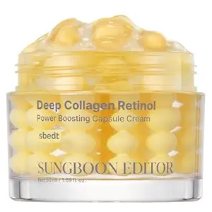 SUNGBOON EDITOR Deep Collagen Retinol Capsule Cream | For Fine Lines and Dry Skin | White Spicule... | Amazon (US)