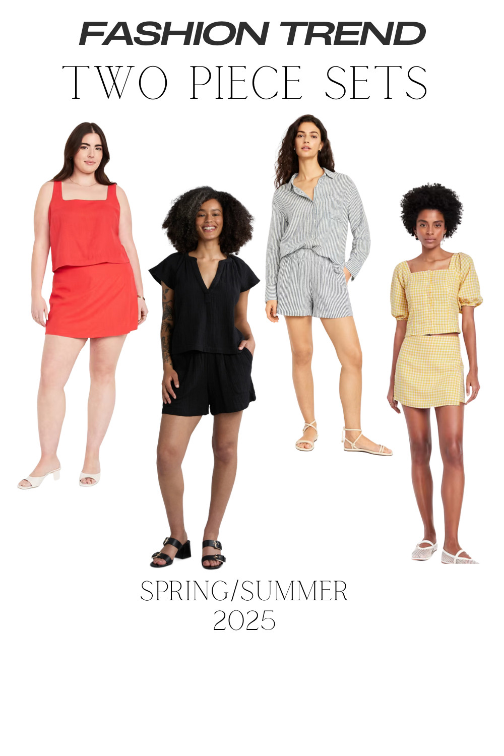 Spring/ Summer Fashion Trends 2025 : Two piece Sets

#matchingset
#twopiecesets
#summeroutfit 

 #LTKSeasonal #LTKFindsUnder50 #LTKStyleTip