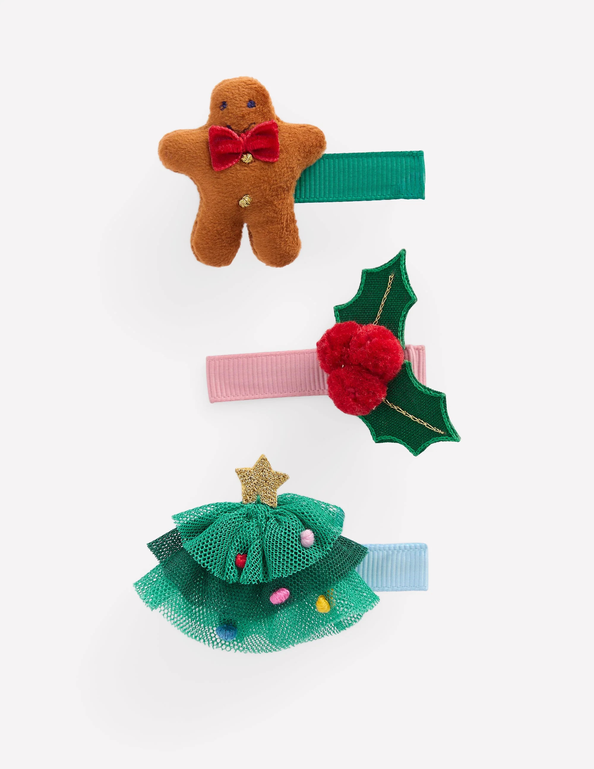 3 pack Hair Clips Festive Boden | Boden (US)