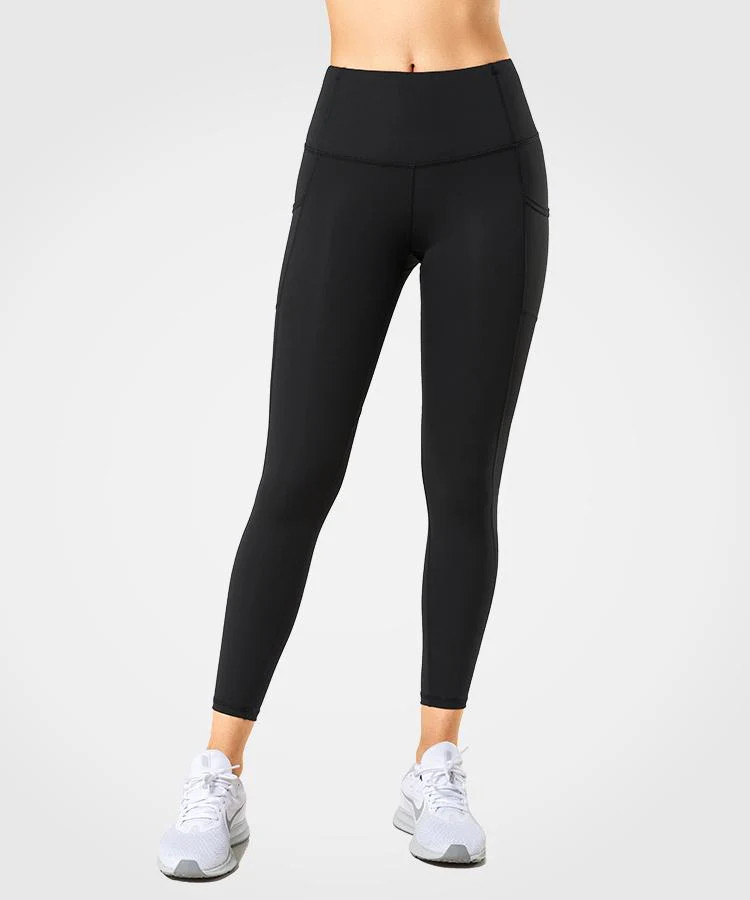 Sculpt Side Pocket Running Leggings | Women's High Support Leggings | Yvette Sports Development