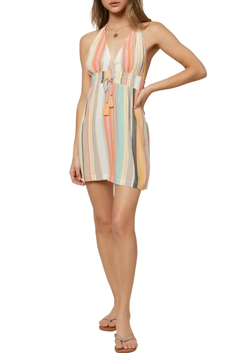 Madisen Stripe Halter Sundress | Nordstrom