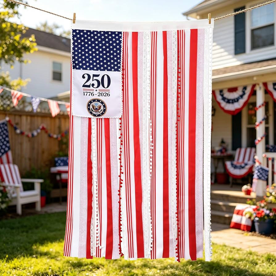 Rag American Flag Banner 4x2.3 Ft,4th of July Decorations,Fourth of July Independence Day Decorat... | Amazon (US)