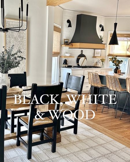 Black, White, & Wood 🖤

A few different angles of the dining/kitchen/hallway area of our historic home that we use as a second home.

I love a good affordable home find and throughout this home, we furnished it with items from World Market, HomeGoods, Target, Amazon, and Walmart. 

Linking what I can here and similar items for the item as that are no longer available!

Table and chairs we found second hand and refinished, so unfortunately don’t have a link for those. 

For more affordable home design and DIY inspiration, follow my journey at @johnston.designs_ 🖤

#homestyle #homestyling #accentwall #boardandbatten #homefresh #blackaccentwall #homediy #homedesign #neutraldecor #neutralstyle #blackwhiteandwood #diyhome #kitchenviews #diningroomviews #accentwalls #accentwallideas #wallpanelling #entrywaydecor #romanshades #modernorganic #organicmodern #neutralhome #designstyle 
#diningroomdecor #kitchenisland #hallwayinspo #hallwaydecor #hallwaydecor #kitchendesign

#LTKhome #LTKsalealert