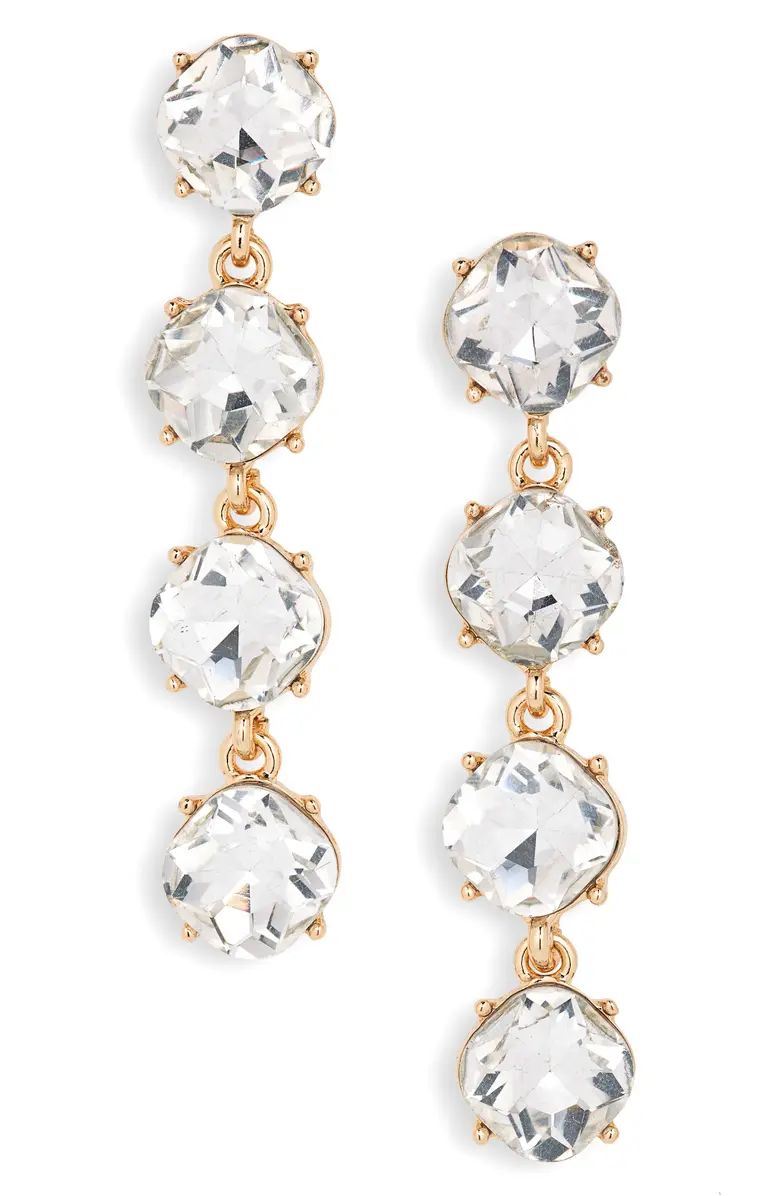 Four the Money Crystal Drop Earrings | Nordstrom