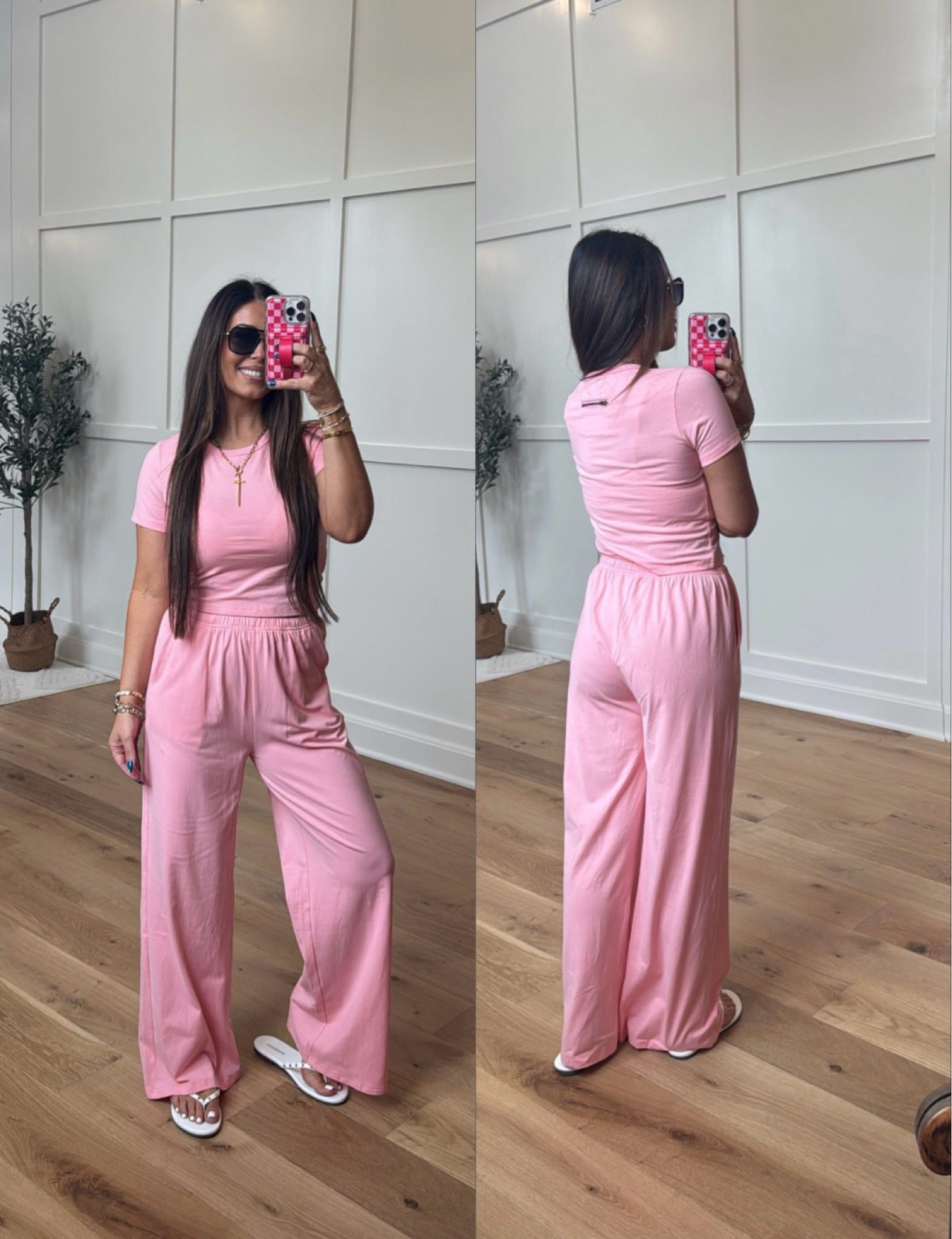 Pretty in pink 💕✨
This Amazon set is the definition of comfy + cute — soft, stretchy, and so flattering with the wide-leg fit 🙌 Perfect for running errands, lounging, or dressing up with a few accessories like I did here!

An easy throw-on outfit that still looks put together every time 🤍 Linked for you!

#LTKStyle #LTKFinds #LTKAmazon #CasualChic #EverydayOutfit #ComfyStyle

#LTKmomlife #LTKootd #LTKgrwm