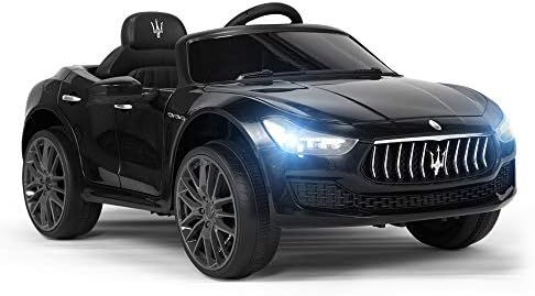TOBBI Kids Ride On Car Maserati 12V Rechargeable Toy Vehicle w/ MP3 Remote Control Black | Amazon (US)