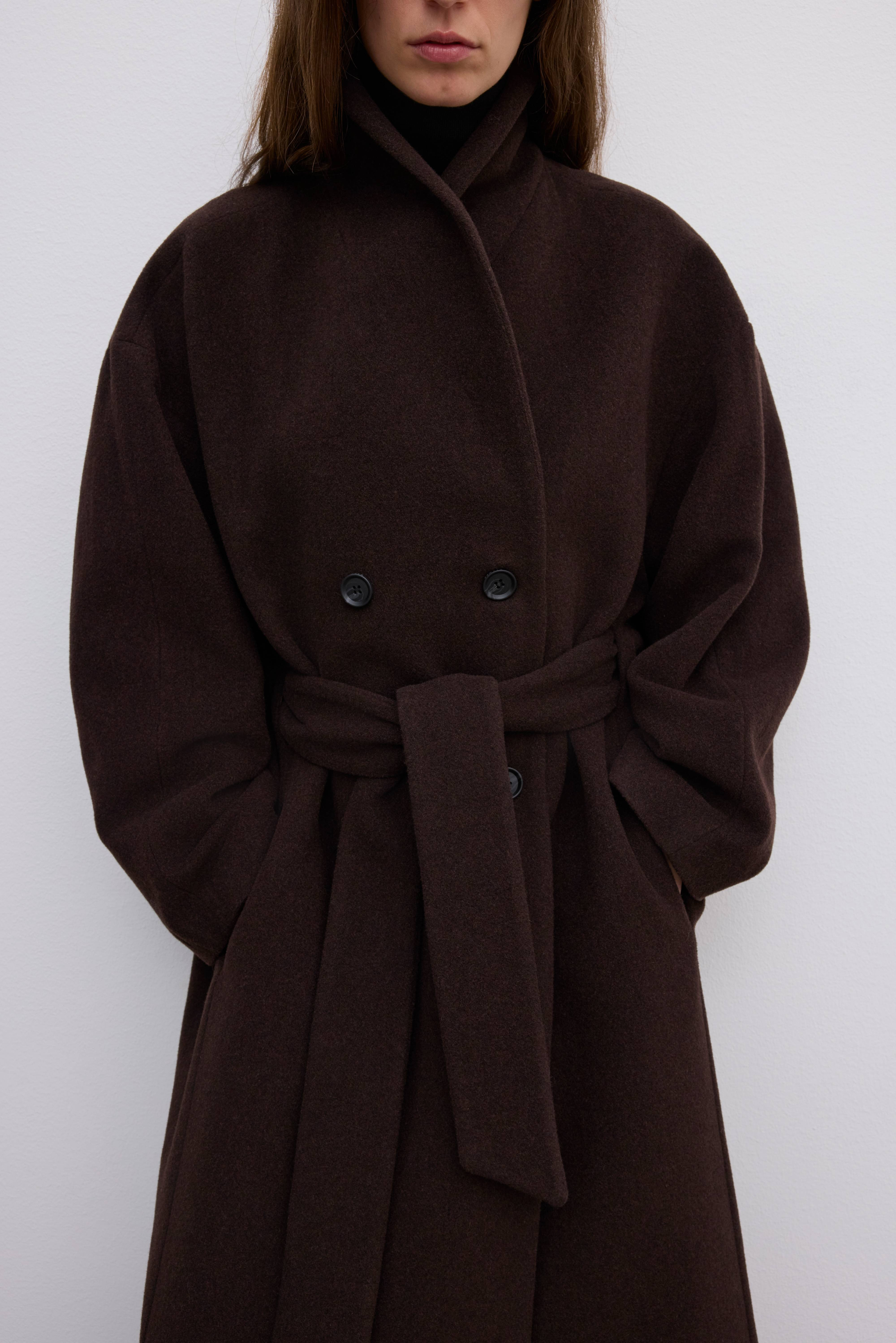 Relaxed wool coat | House of Dagmar
