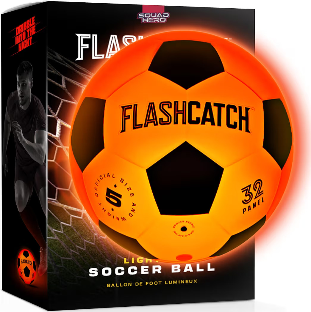 Light Up Soccer Ball - Glow in The Dark - NO 5 - Sports Gear Gifts for Boys & Girls 8-15+ Year Ol... | Amazon (US)