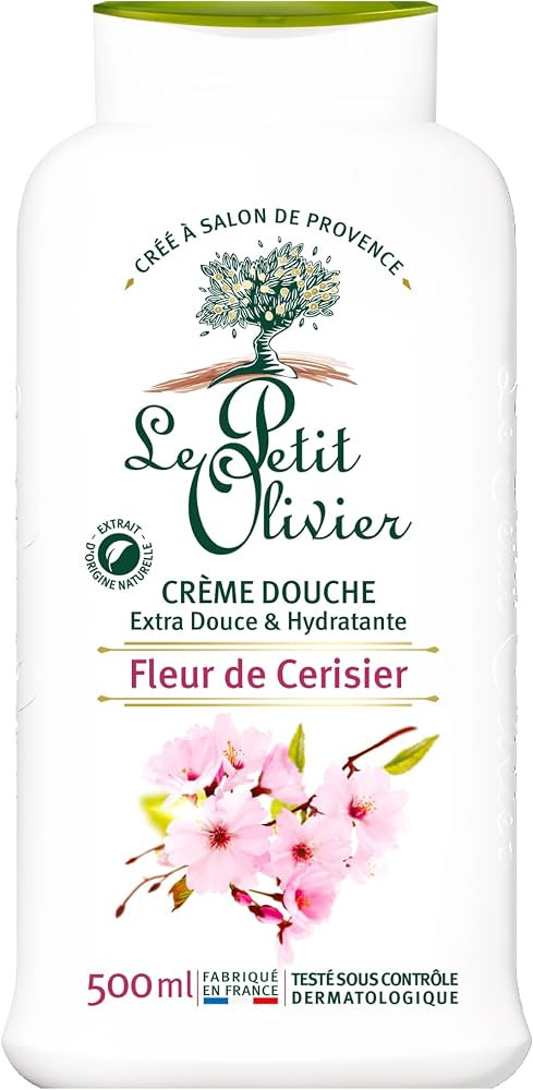 LE PETIT OLIVIER Cr\u00e8me Douche Extra Douce & Hydratante Fleur Cerisier 500ml | Amazon (FR)