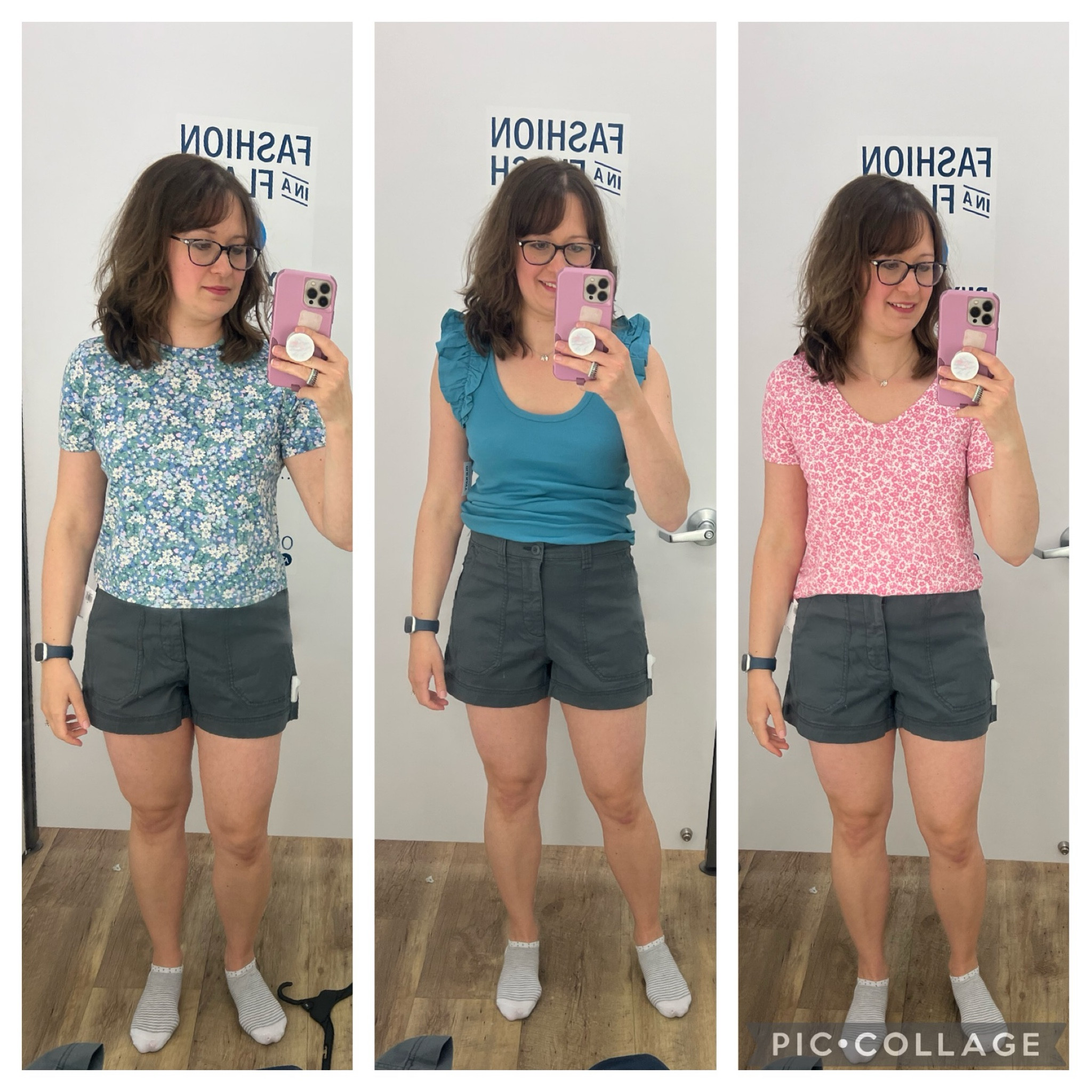 Shorts good for straight, apple, and top curvy.
Edit: bottom curvy and hourglass gals will like the 5” inseam version. 
V neck top for top curvy and hourglass.
Scoop neck for hourglass, bottom curvy, maybe apple
Crew neck for apple, straight, and bottom curvy.

Colors are good for all summers.  Shorts come in a dark gray, stone, blue and light pink good for summers.

#hocsummer #coolsummer #lightsummer #truesummer #softsummer #pastelsummer #darksummer #brownsummer #sweetpeasummer #summerpalette #summerfinds

#LTKSeasonal