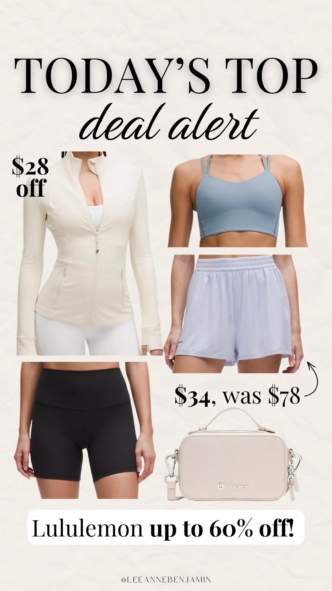 Today’s top deal alerts at lululemon!!

#LTKActive #LTKmomlife #LTKSaleAlert