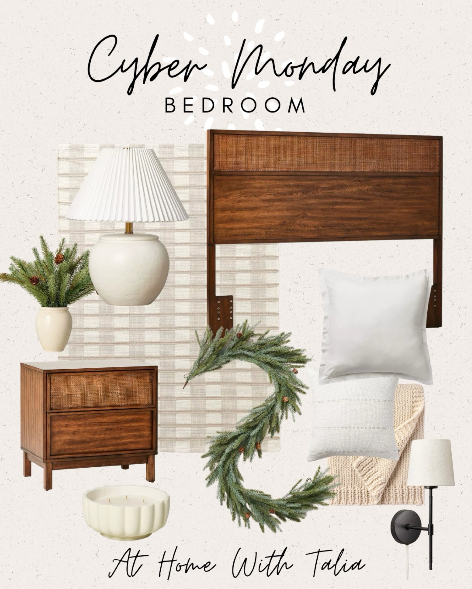 All of my bedroom favorites! I’ve had this headboard for two years and I’m still in love. It comes in a lighter wood as well!!! These lamps are also even more gorgeous in person. All 30% off!! 

#LTKHome #LTKCyberWeek