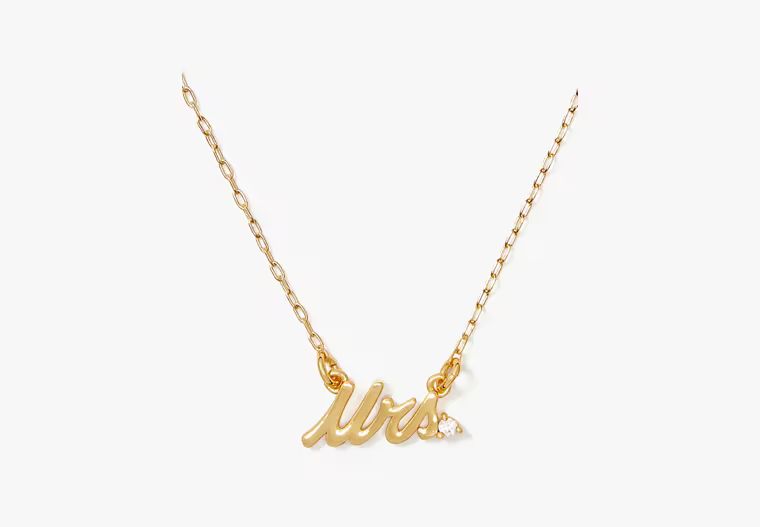 Say Yes Mrs Necklace | Kate Spade (US)