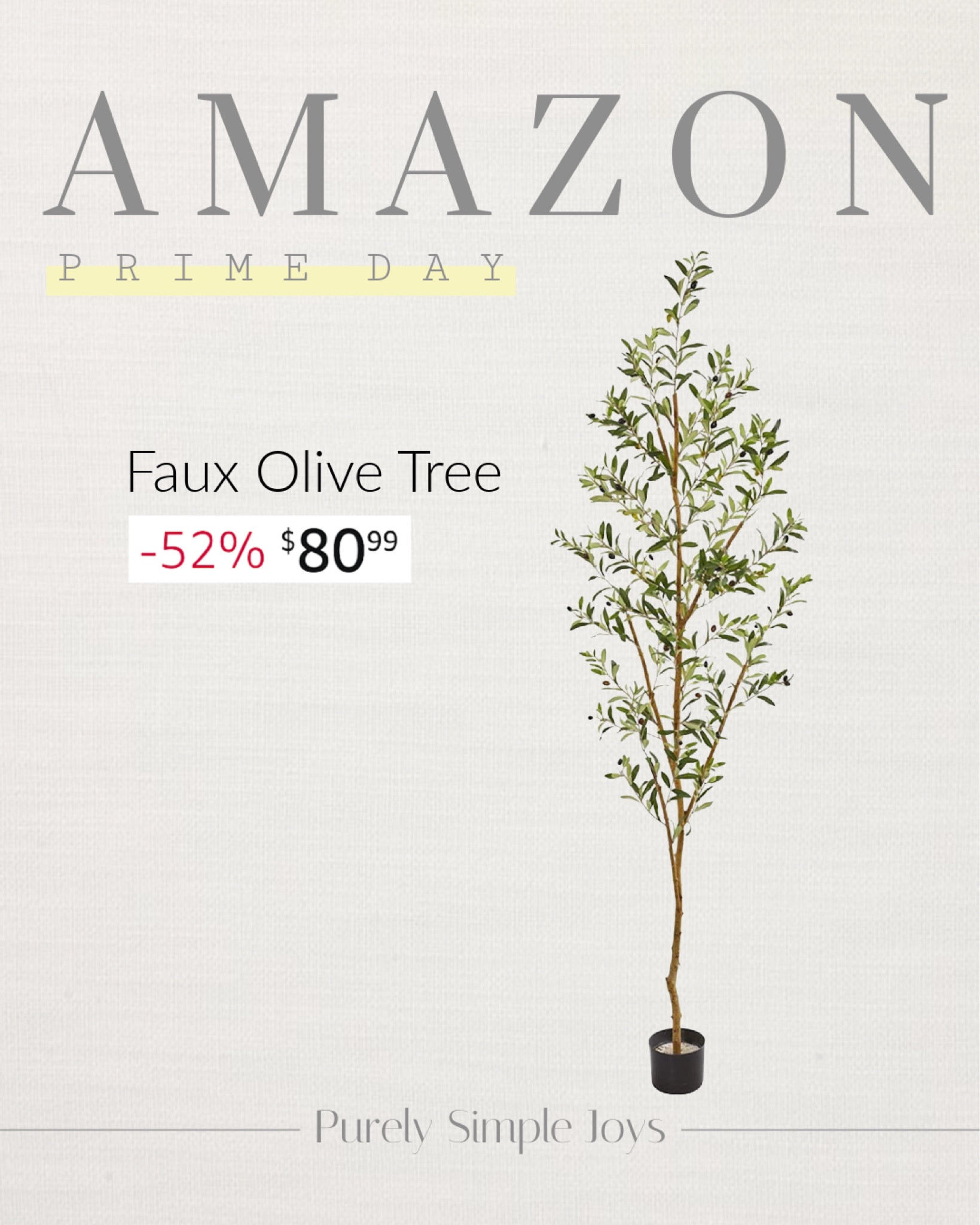 AMAZON EARLY PRIME DAY DEAL
Faux olive true 
Home decor 

#LTKhome #LTKsalealert #LTKxPrimeDay