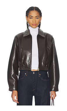 AGOLDE Essie Jacket in Chocolate from Revolve.com | Revolve Clothing (Global)
