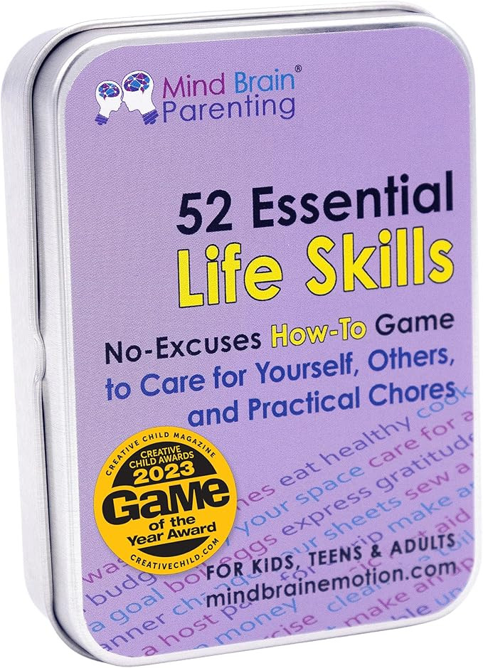 52 Essential Life Skills: No-Excuses Game to Teach Kids, Teens & Adults How To Care for Self & Ch... | Amazon (US)