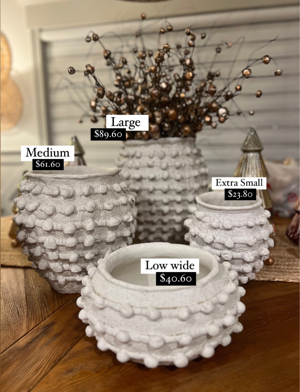 My fave Anthropologie textured pots are 30% off this week! They also come in black & tons of sizes✨ I LOVE them & rotate them year round throughout my home! Code is ANTHROBF — 🤎

Home decor / sale / pots / table decor / Holley Gabrielle 

#LTKCyberWeek #LTKhome #LTKsalealert
