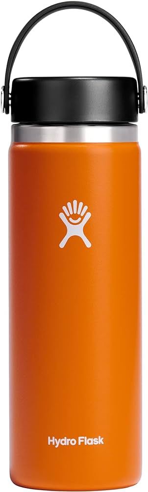 Hydro Flask Stainless Steel Wide Mouth Water Bottle with Flex Cap and Double-Wall Vacuum Insulati... | Amazon (US)