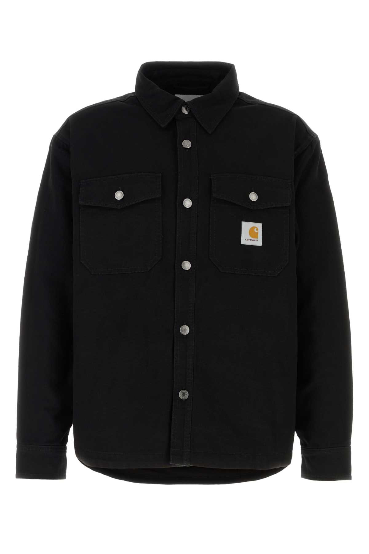 Carhartt Black Canvas Selby Shirt Jac | Italist.com US