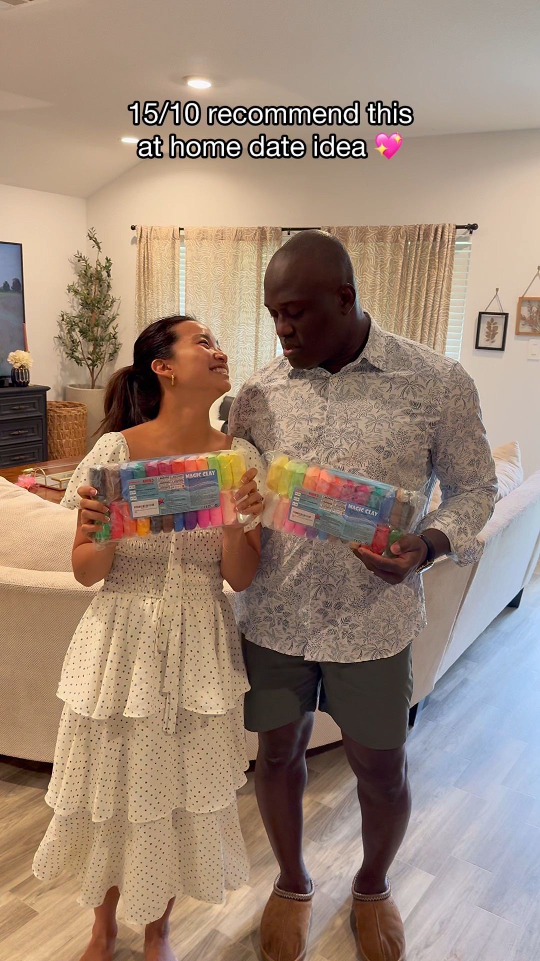 With kids we always have to be creative… and this was our favorite home date yet! Also, ya’ll catch him trying to eat the clay?? 👀 #dateideas #airclay 

#LTKU #LTKFamily #LTKFindsUnder50