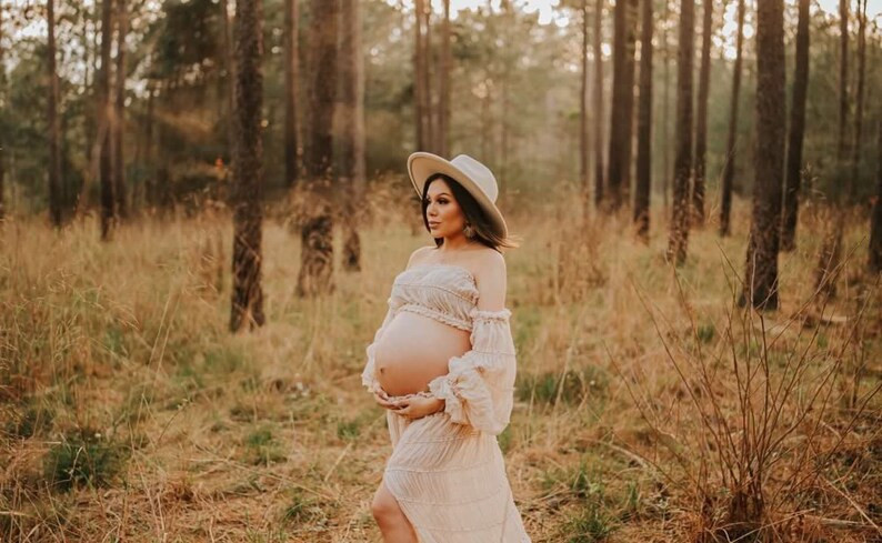Two Piece Boho Maternity Dress - Perfect for photoshoot | Etsy (US)