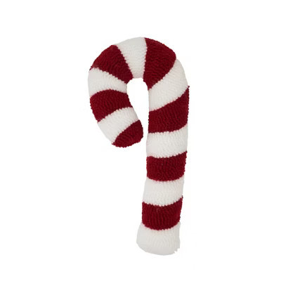 Saro Lifestyle Candy Cane Twist Poly Filled Throw Pillow, 9"x22", Red/White | Target
