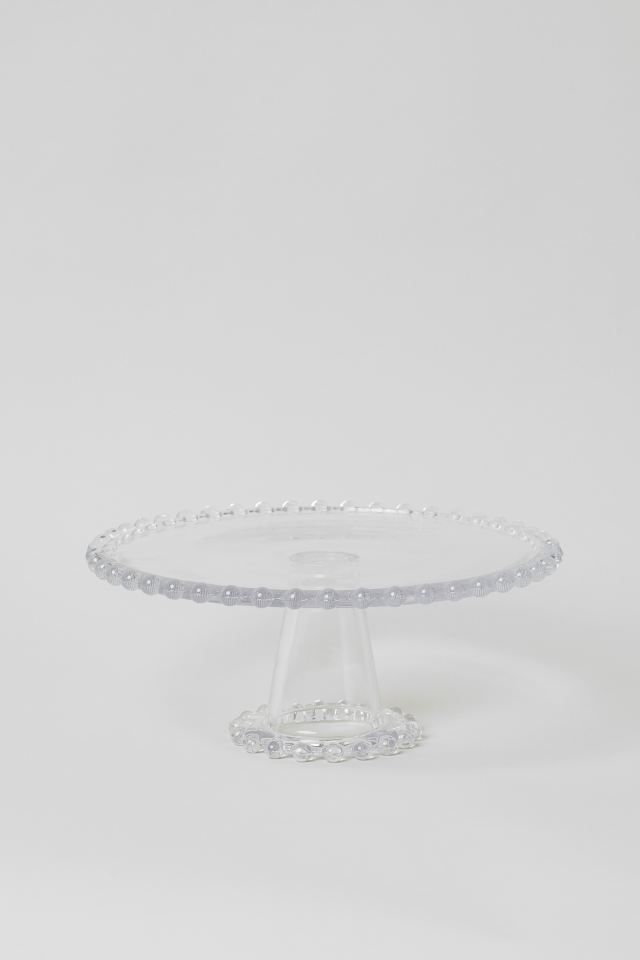 Glass cake stand. Diameter 11 in. Height 5 in. | H&M (US + CA)