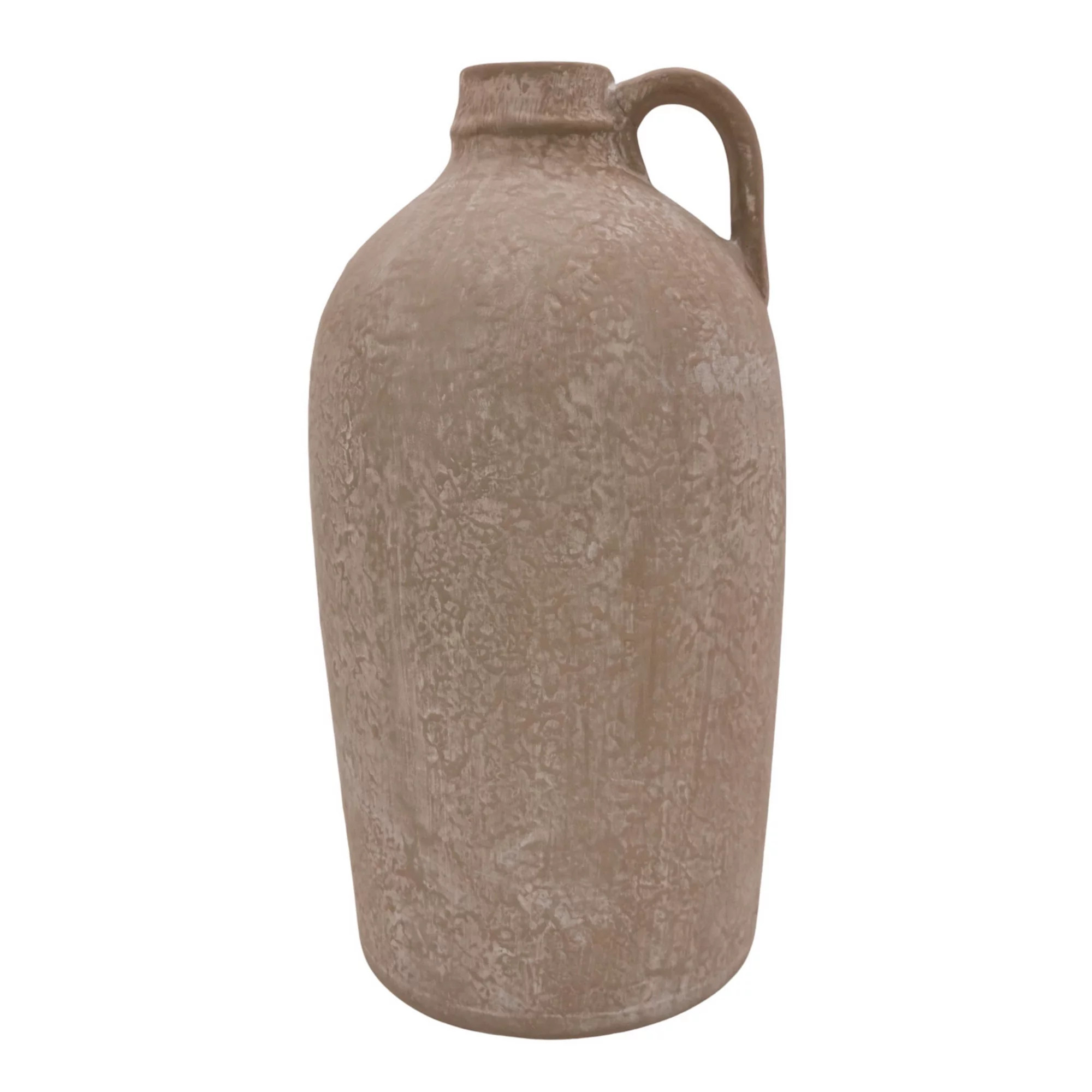 Everyday Decor Tan Antiqued Handled Vase | Kohl's