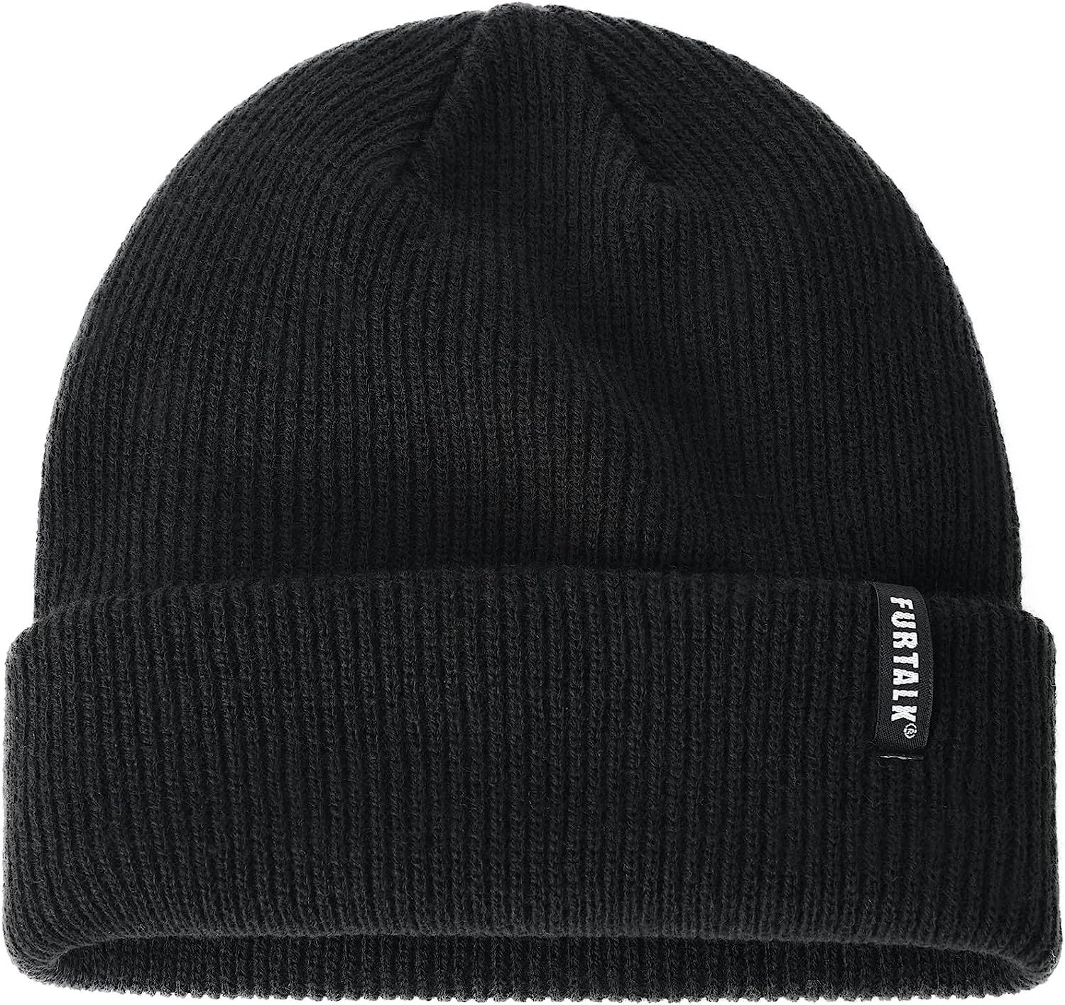 FURTALK Beanie Hat for Women Men Winter Hat Womens Cuffed Beanies Knit Skull Cap Warm Ski Hats Bl... | Amazon (US)