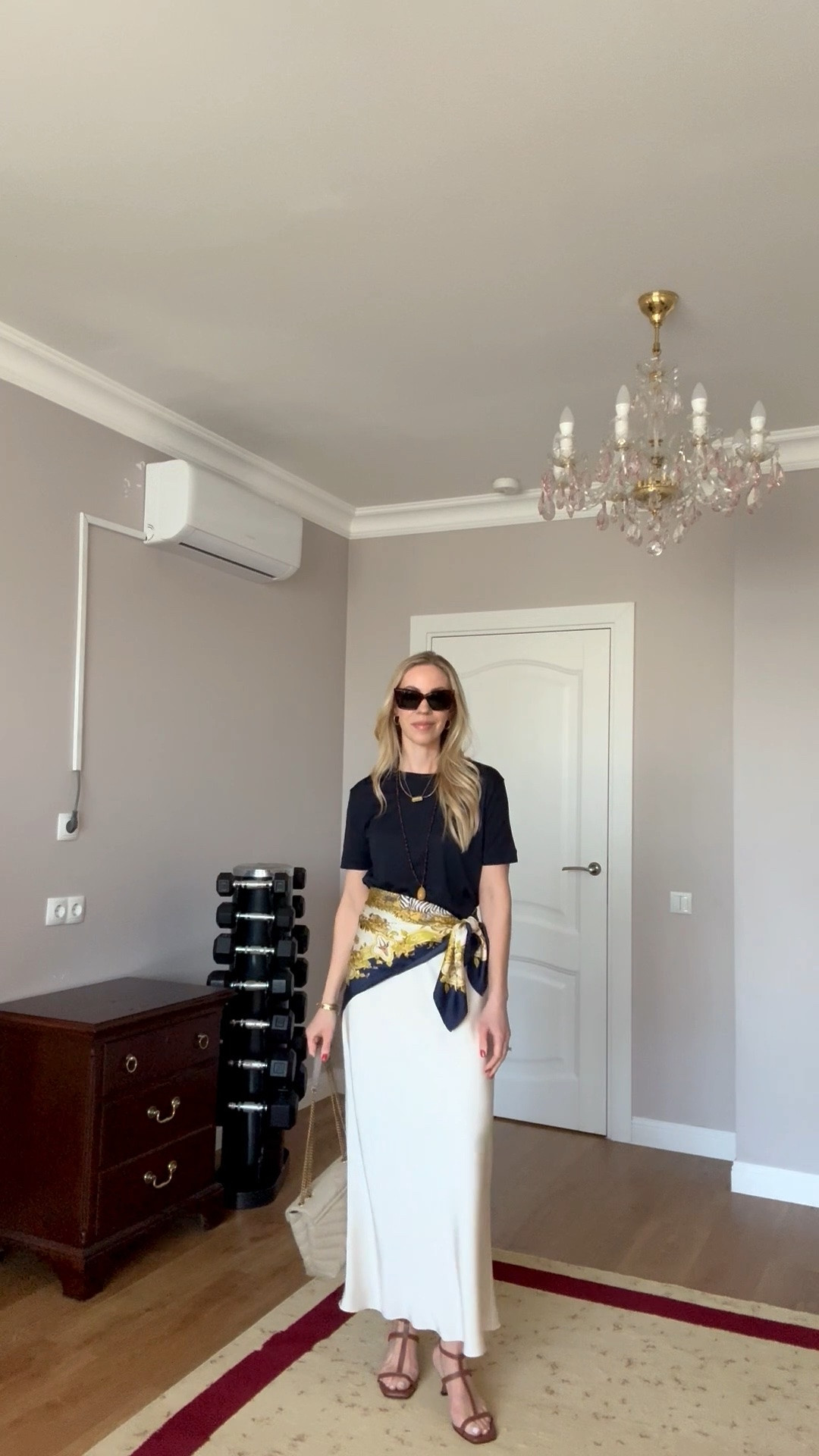 Summer date night, summer workwear, satin skirt outfit, silk scarf tied at the waist

#LTKWorkwear #LTKOver40 #LTKSeasonal