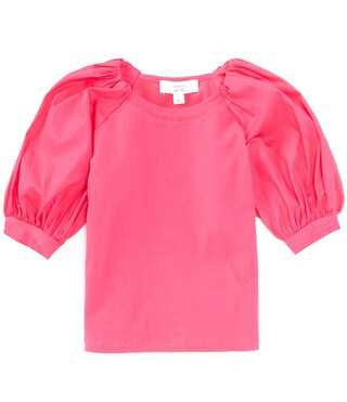 Little Girls 2T-6X Bubble Sleeve Pullover Blouse | Dillard's