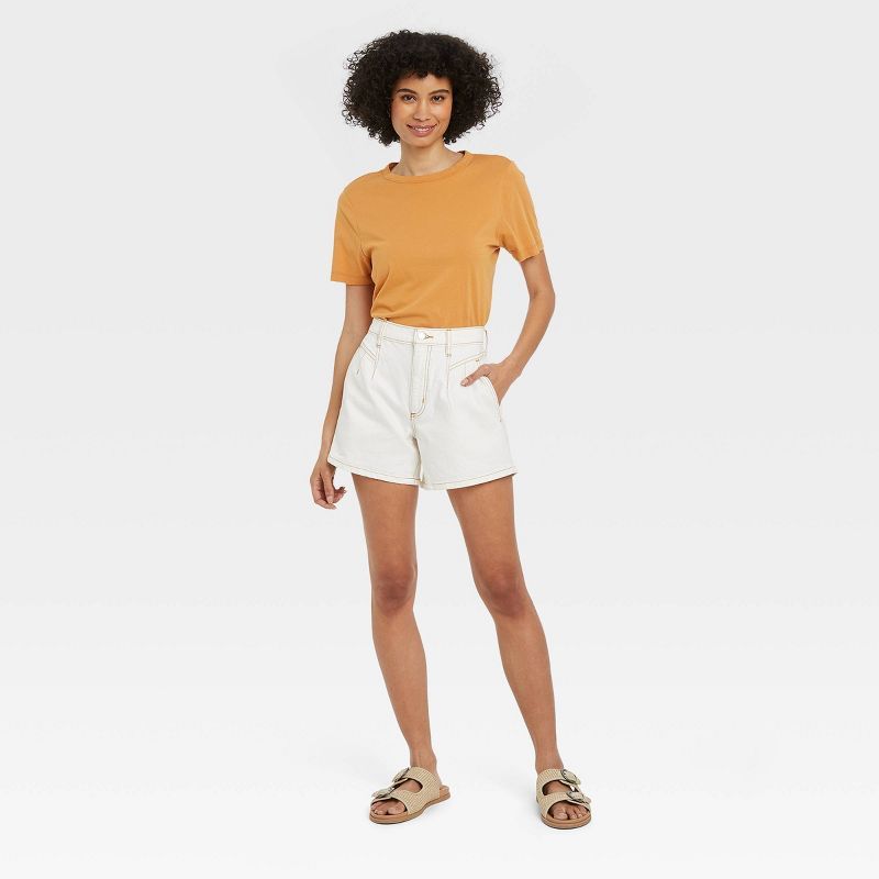 Women's High-Rise A-Line Midi Jean Shorts - Universal Thread™ | Target