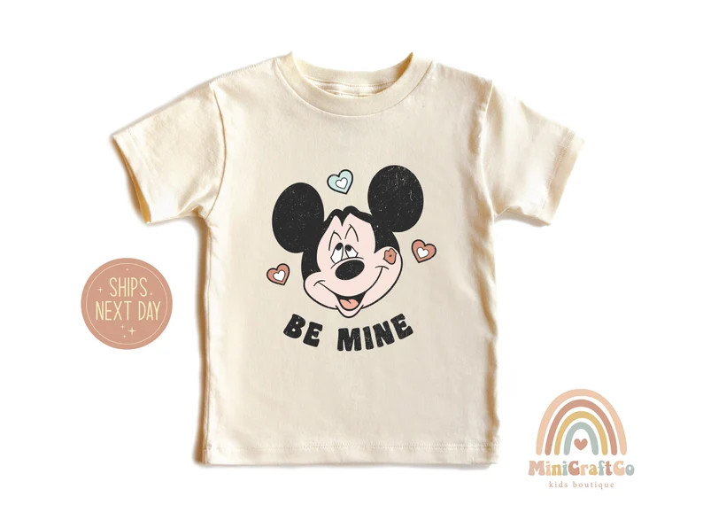 Be Mine Mickey Kids T-shirt, Mickey Toddler Shirt, Disney Love Shirt, Kids Valentine Disney Shirt... | Etsy (US)