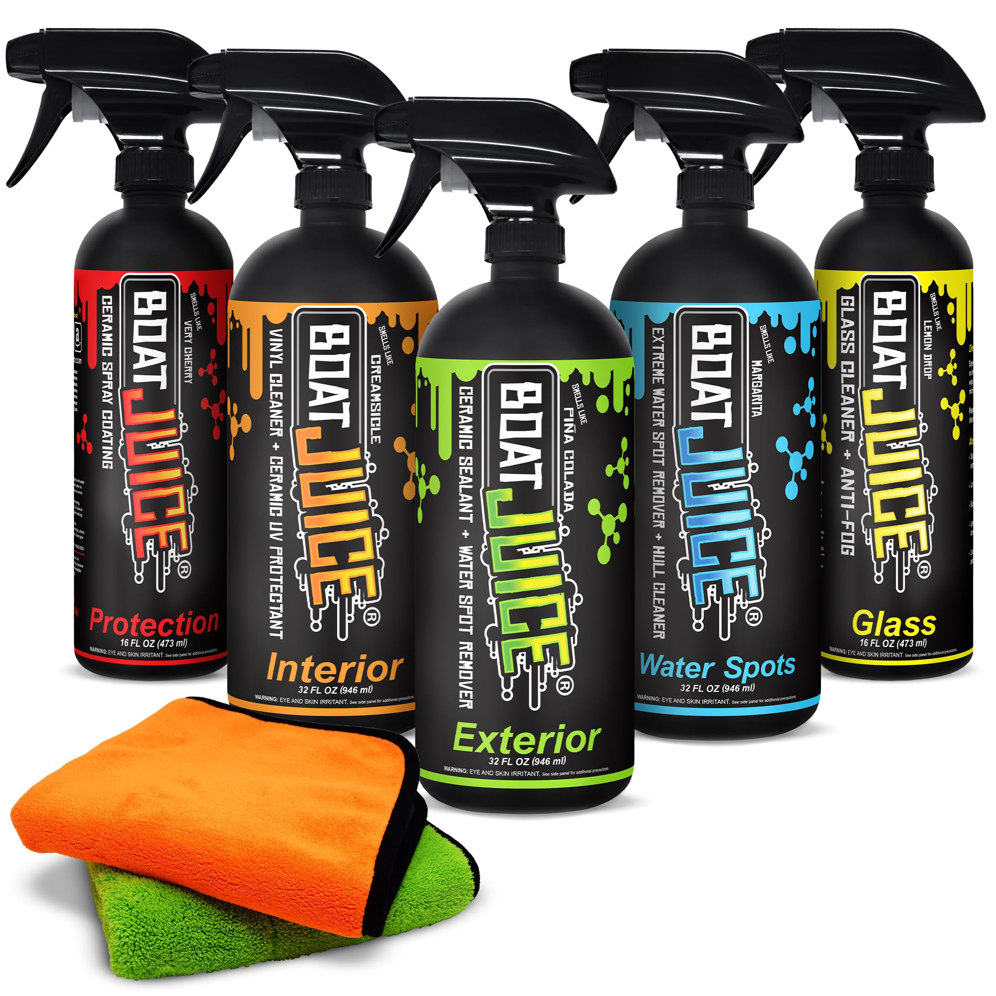 Boat Juice Luxury Kit - Boat Cleaning Kit includes Exterior Boat Cleaner, Interior Boat Cleaner, ... | Amazon (US)