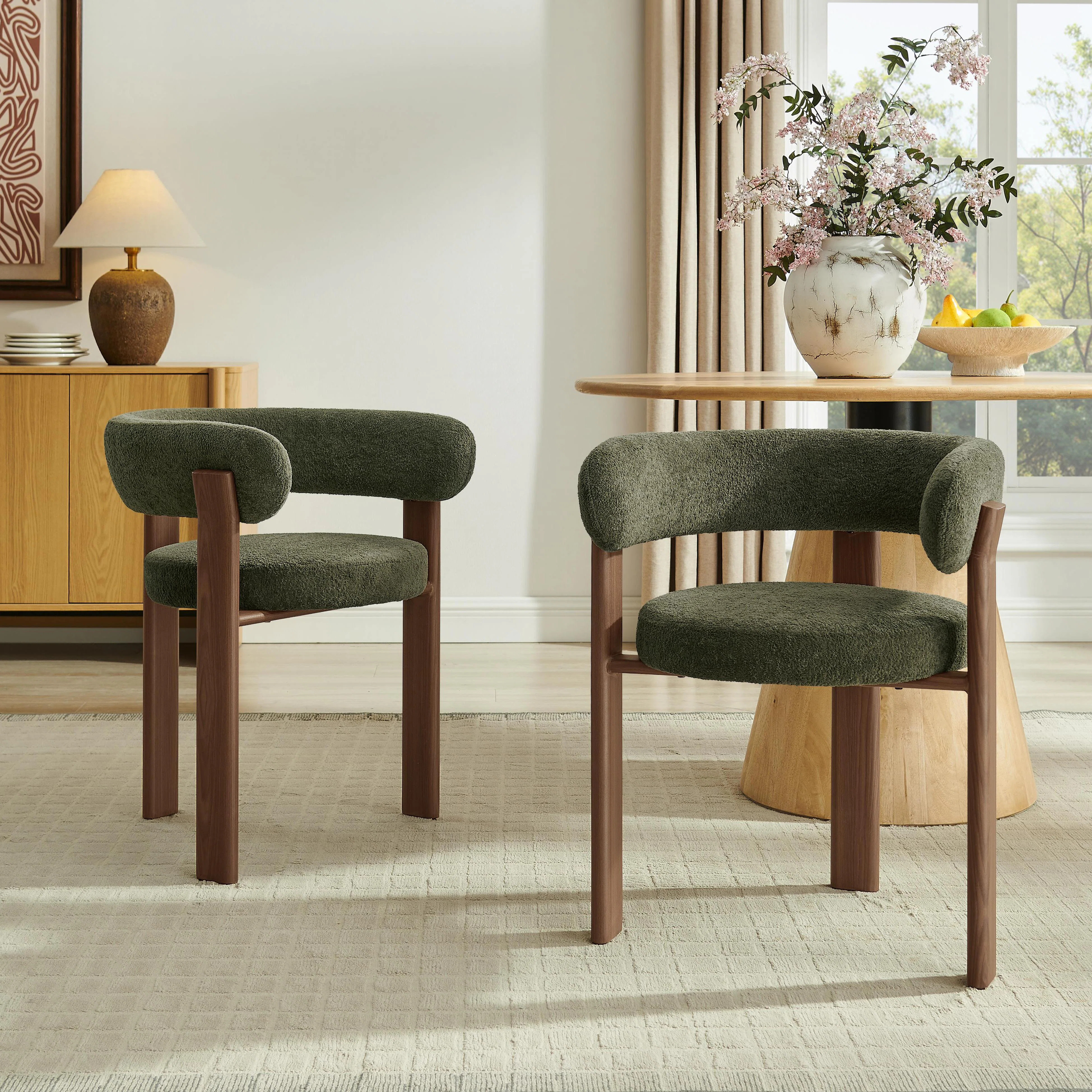 Varian 20" Seat Height Boucle Upholstered Arm Chair with Metal Legs | Wayfair North America