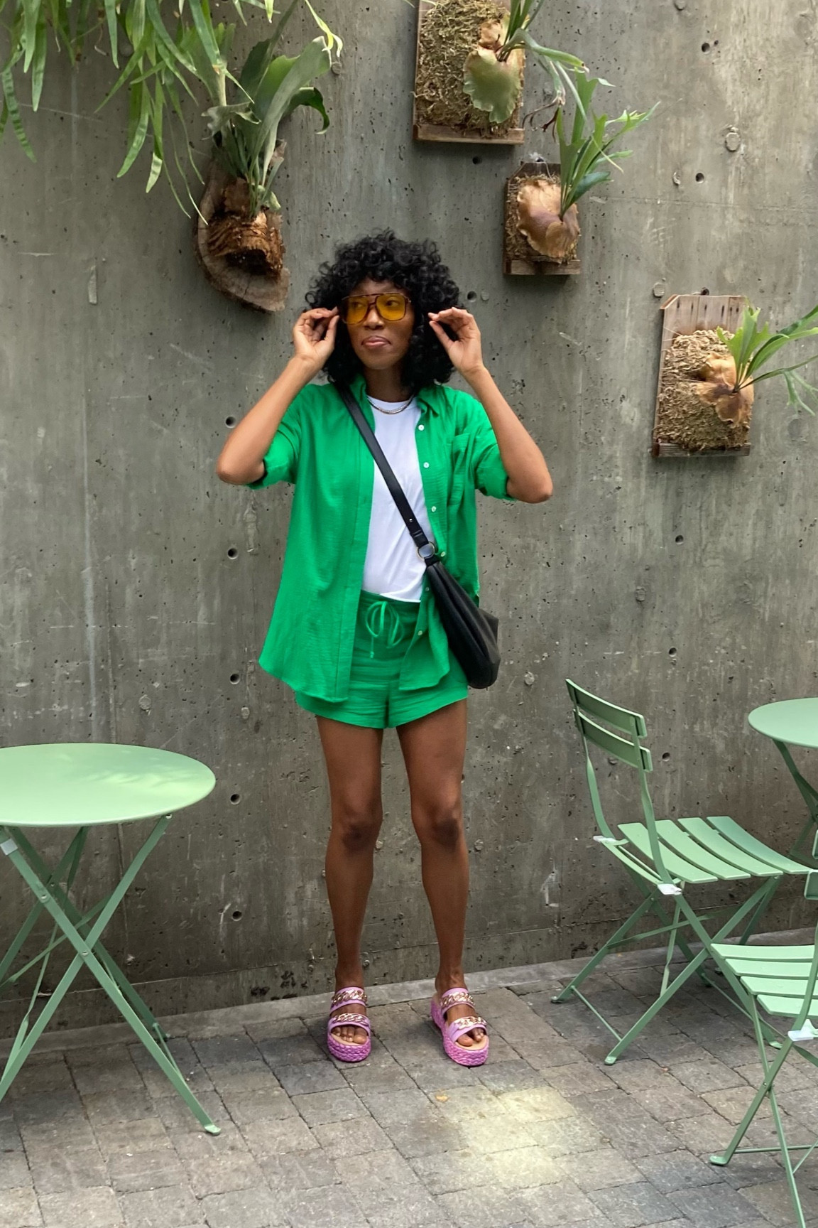 Green linen set from - Swirl Boutique 
Bag from - Ross 
Glasses - Amazonn
Sandals from - Shoedazzle shared similars below

#LTKfindsunder100 #LTKSeasonal #LTKstyletip