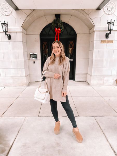 Christmas time in the city just hits different ❤️💚 sweater is @shopreddress & honestly feels like expensive cashmere! Sooo soft 😍 #rdbabe #chicagoblogger #christmasinchicago #whatiwore #reddress #alo 

#LTKSeasonal #LTKfindsunder50 #LTKHoliday