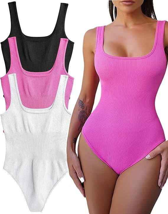 HOPYOP 3 Piece Bodysuits for Women | Amazon (US)