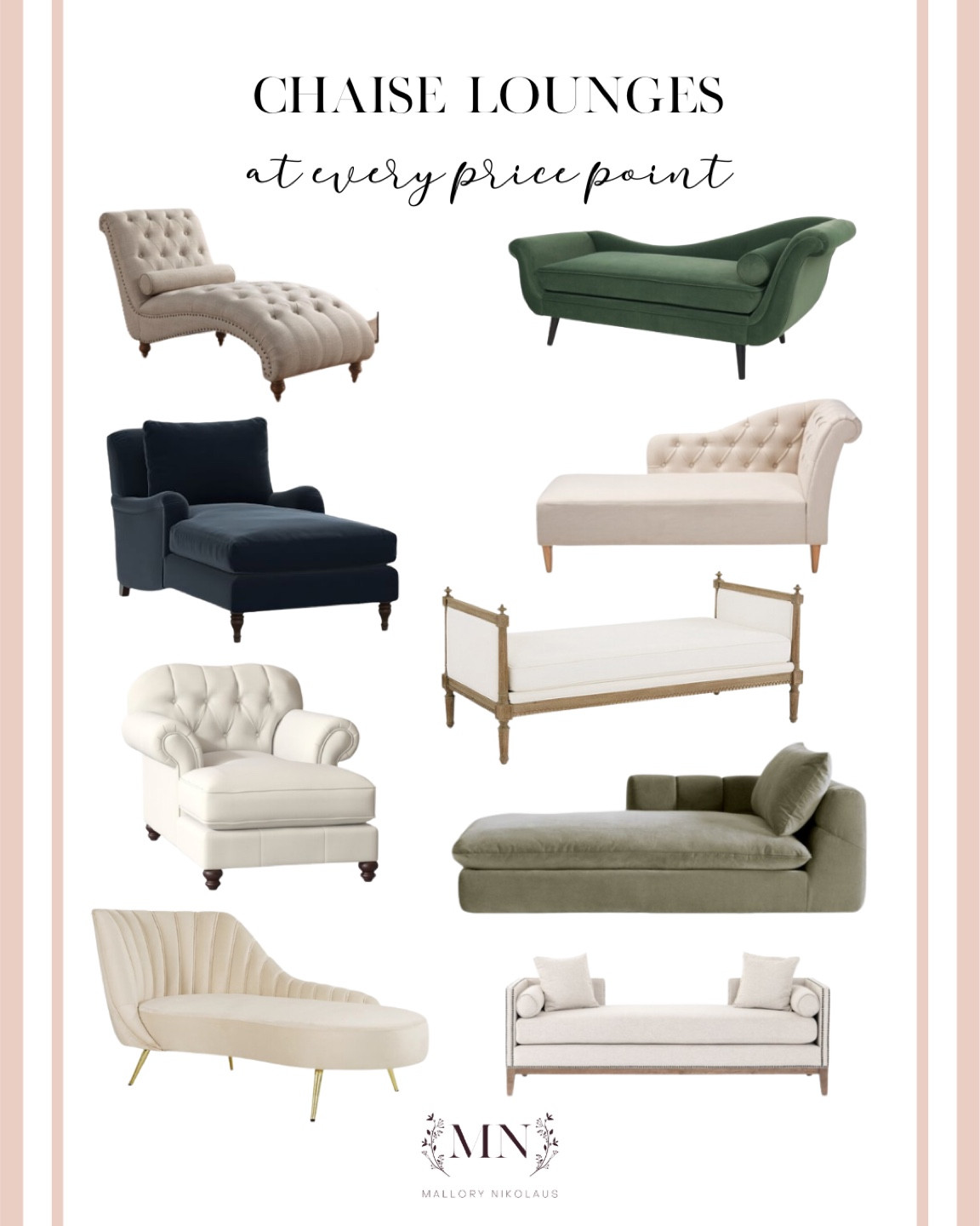 Chaise Lounges at every price point! 

#LTKfamily #LTKhome