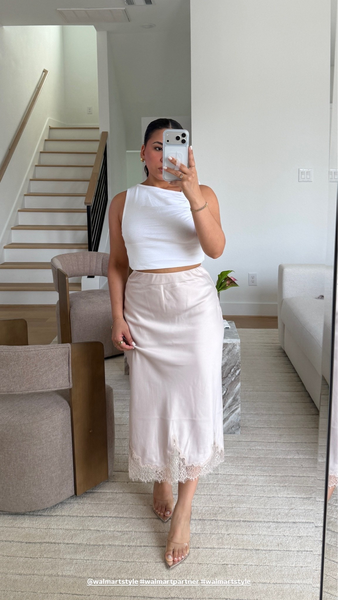@walmartstyle #walmartpartner #walmartstyle 
Top: small
Midi skirt: small

#LTKootd #LTKSaleAlert #LTKPetite