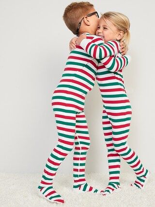 Unisex Matching Print Footed One-Piece Pajamas for Toddler &#x26; Baby | Old Navy (US)