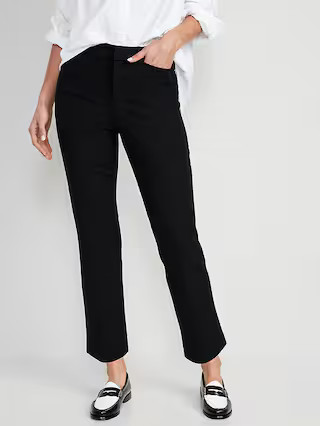 High-Waisted Pixie Straight Pants | Old Navy (US)