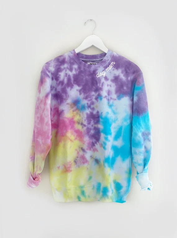 CANDYE CRUSH <3 pullover tie-dye fleece sweatshirt | Etsy (US)