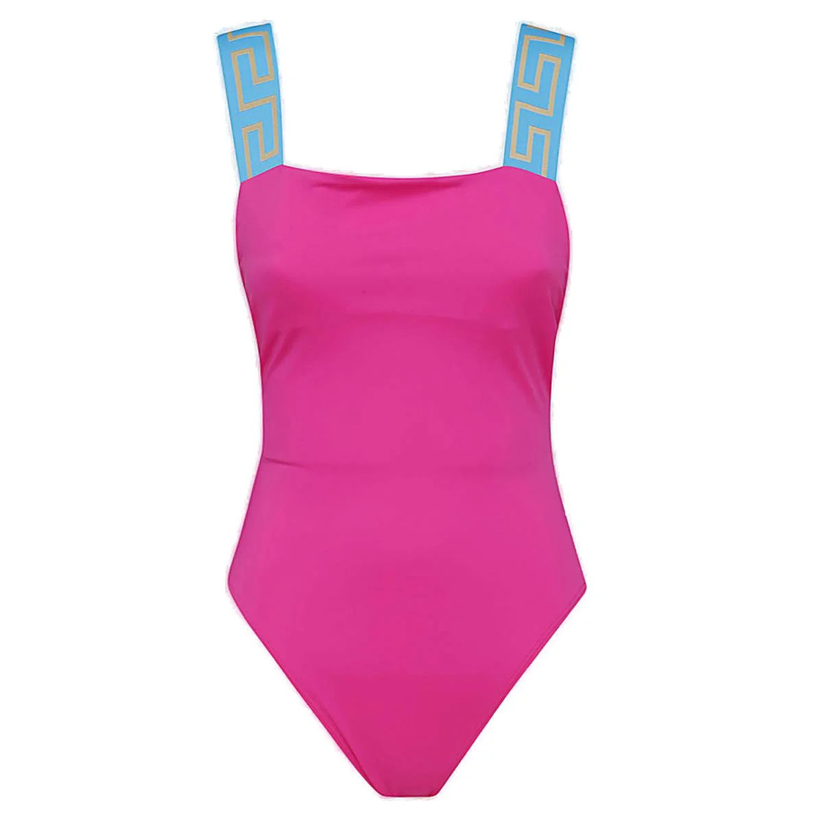 Versace Greca Printed Sleeveless Swimsuit | Cettire Global